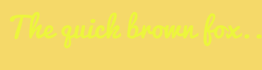 Image with Font Color ECF53D and Background Color F5D969
